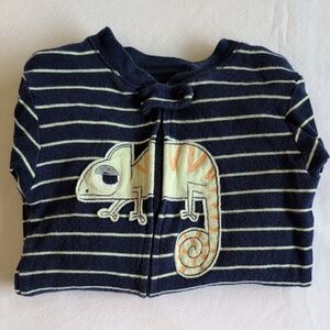 carter's chameleon 2-way zipper footie sleeper pajamas cotton 24 months boys